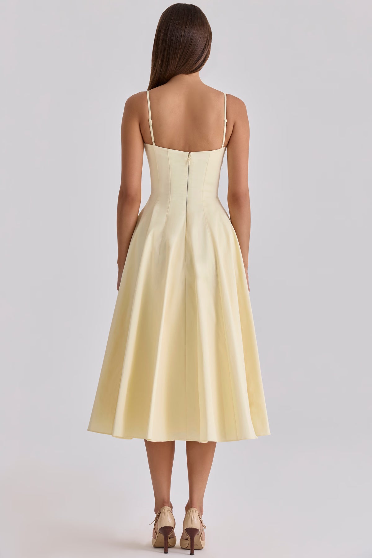 KAYO | ROBE COURTE MIDI CITRON