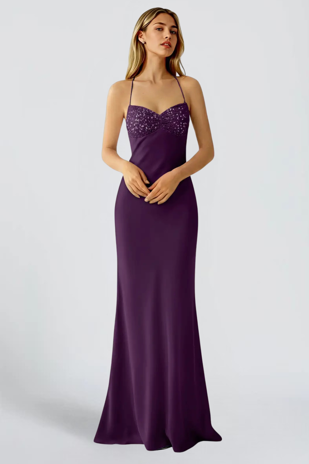 KAYO | ROBE LONGUE RAISIN