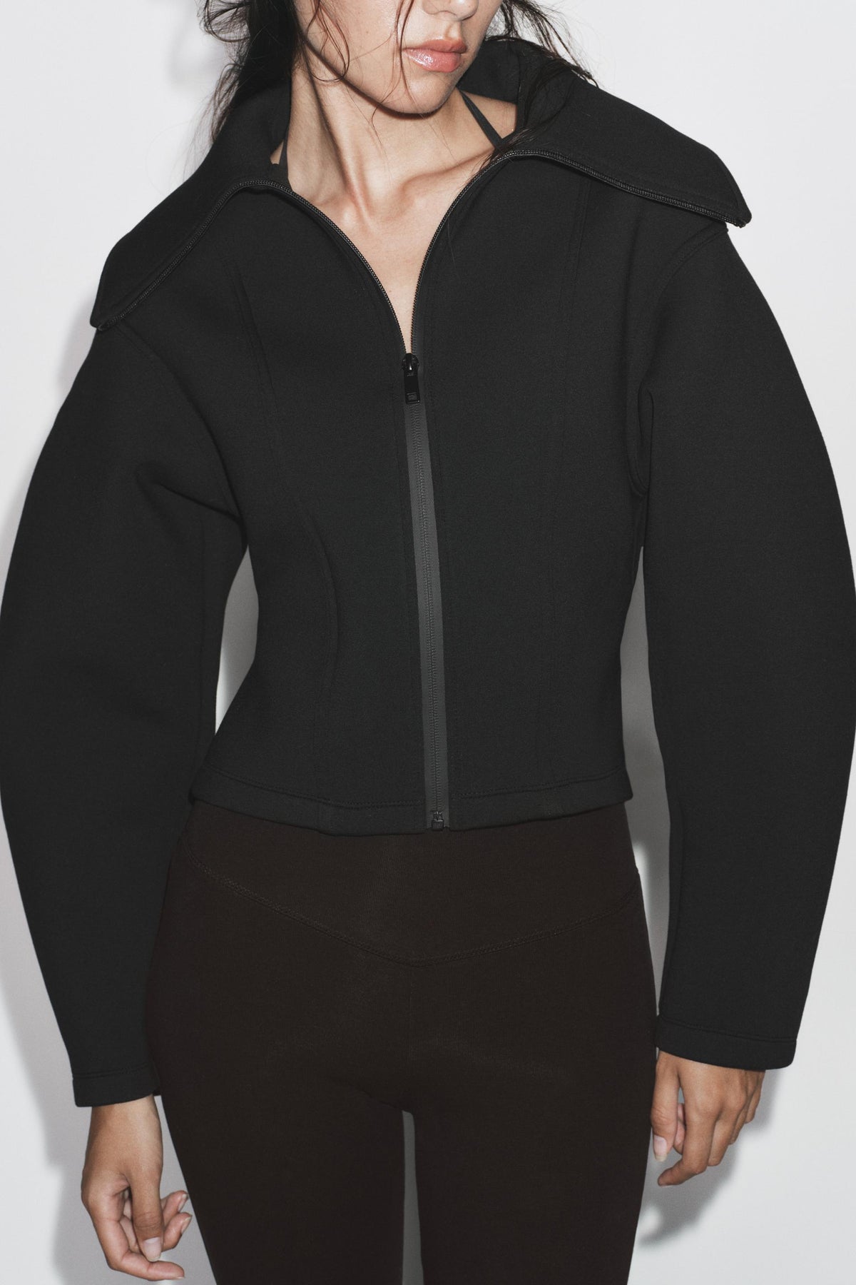 KAYO | FITTED NEOPRENE-EFFECT JACKET