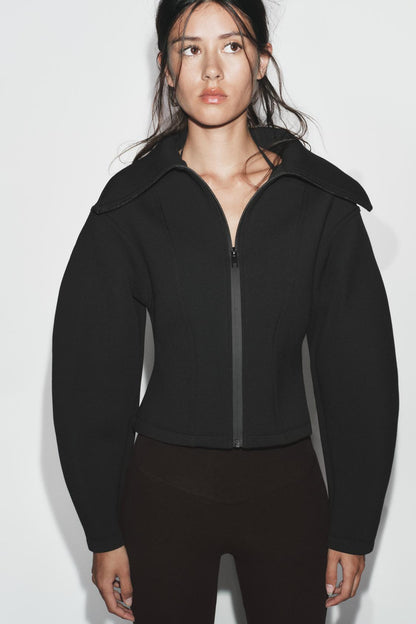KAYO | FITTED NEOPRENE-EFFECT JACKET