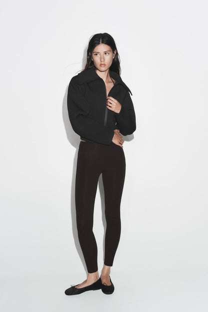 KAYO | FITTED NEOPRENE-EFFECT JACKET