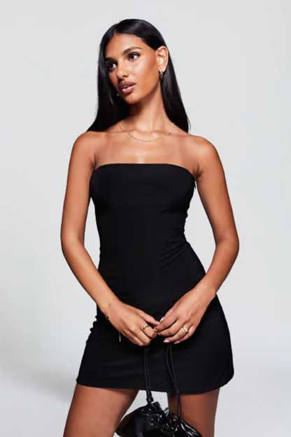 KAYO | ROBE COURTE BANDAGE NOIR