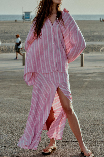 KAYO | ENSEMBLE OVERSIZE À RAYURE