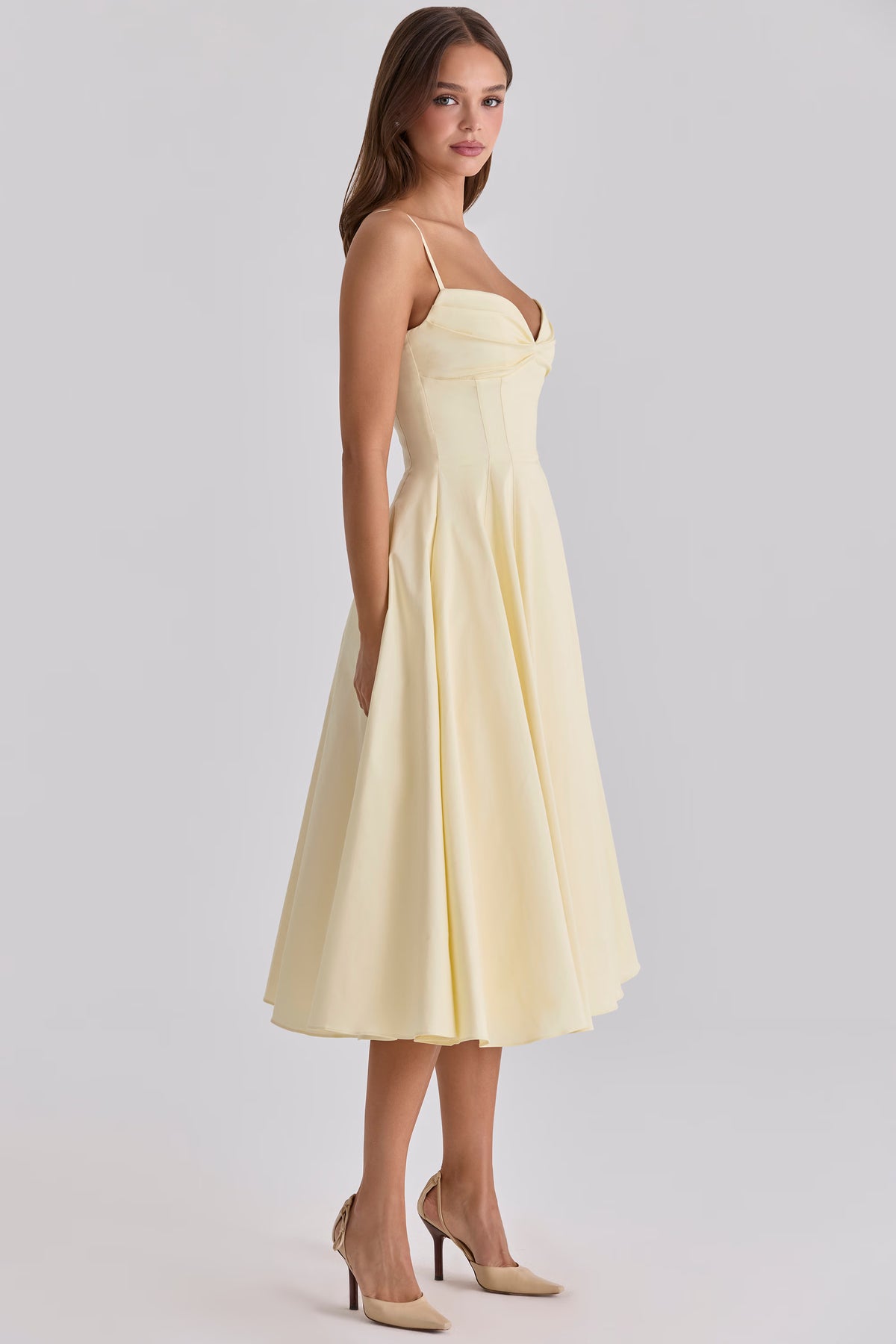 KAYO | ROBE COURTE  MIDI CITRON