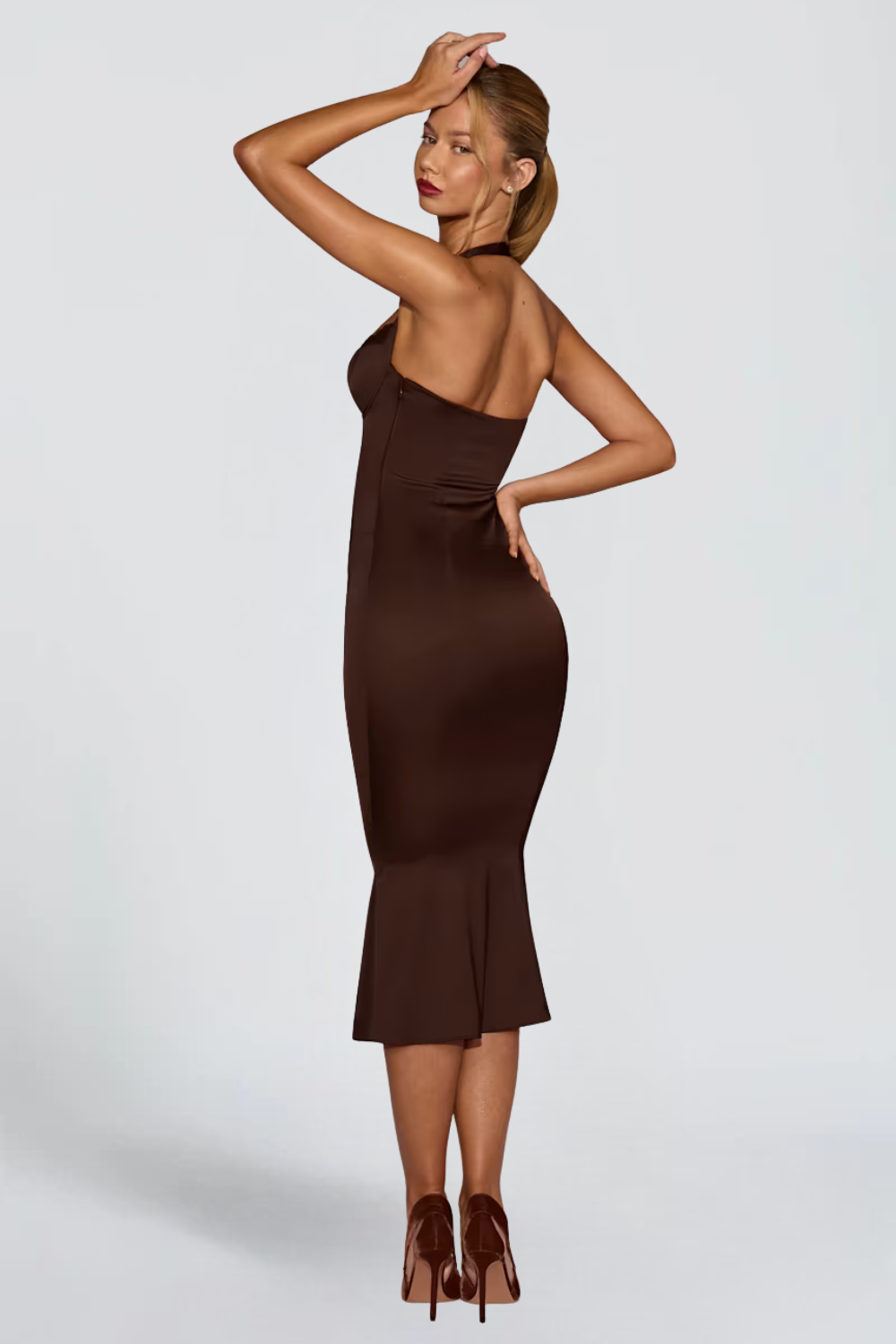 KAYO | ROBE MIDI ELYRA SATIN