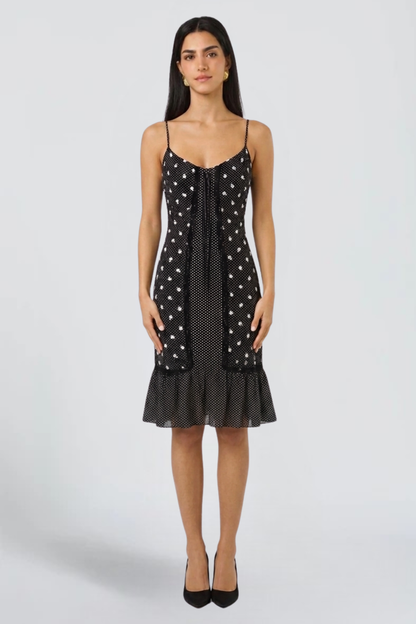 KAYO | ROBE COURTE CASUAL À POIS