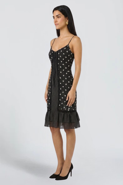 KAYO | ROBE COURTE CASUAL À POIS