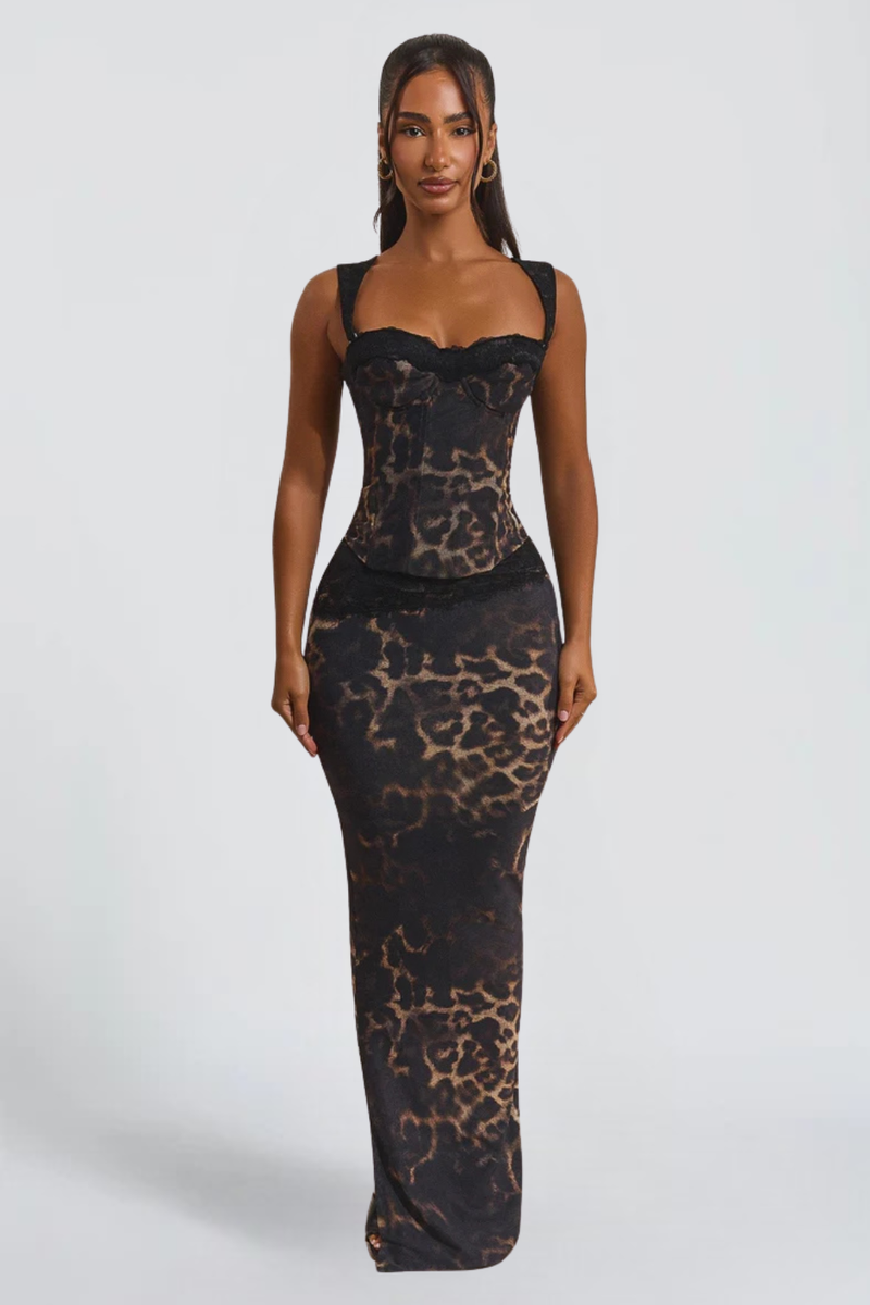 KAYO | MAXI JUPE LEOPARD