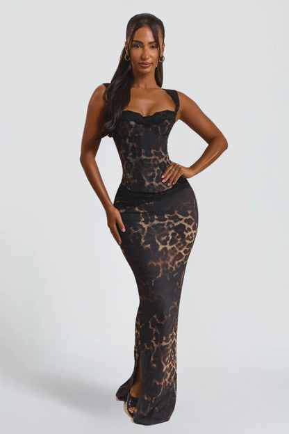KAYO | MAXI JUPE LEOPARD