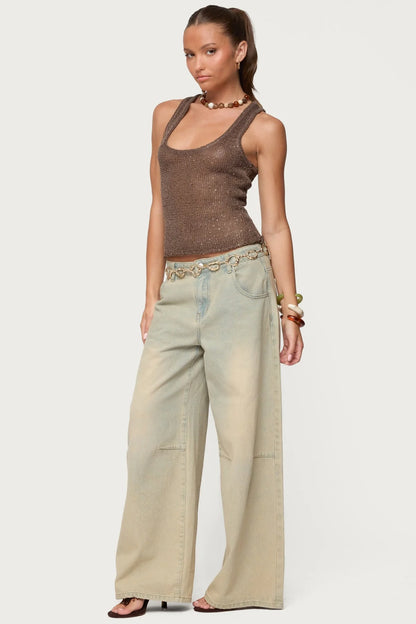 KAYO | ELVIRA SEQUIN KNIT TANK TOP