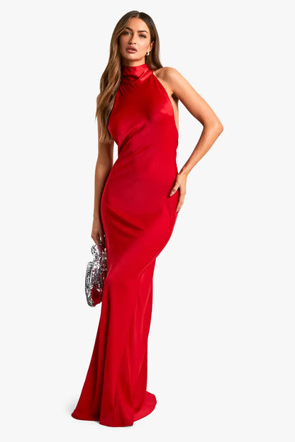 KAYO | VENISE LONG SATIN DRESS