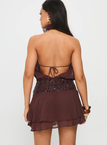 KAYO | ROBE COURTE ZENAYDA SEQUIN