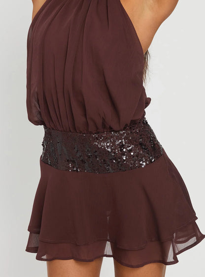 KAYO | ROBE COURTE ZENAYDA SEQUIN
