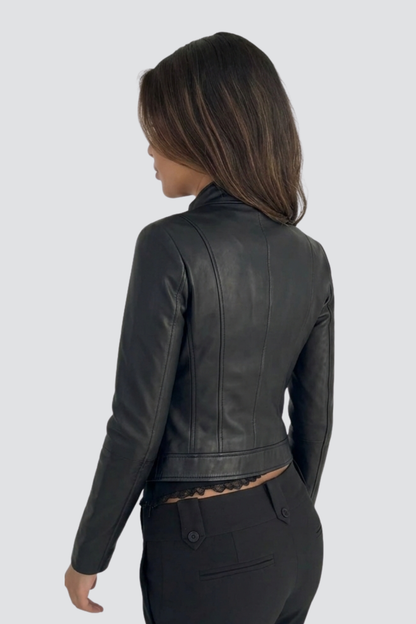 KAYO | VESTE EN CUIR CINTRÉE