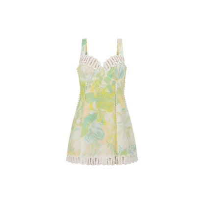 KAYO | ROBE COURTE FLEURIE DENTELLE