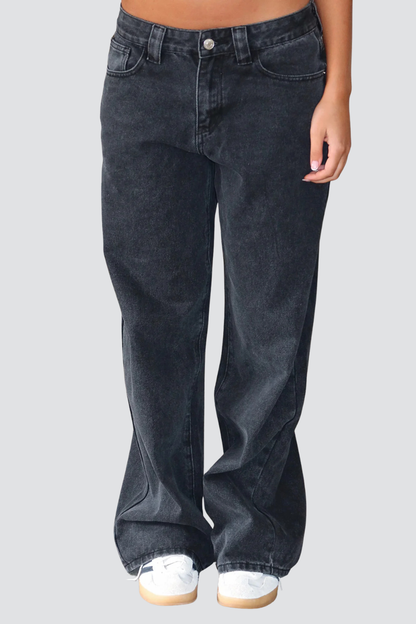 KAYO | BLACK WIDE LEG JEANS