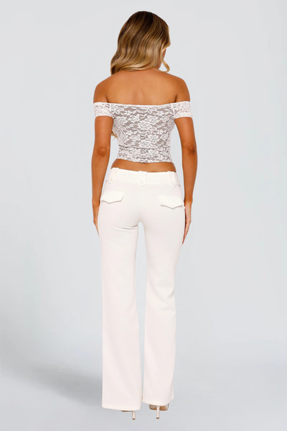 KAYO | WHITE CANVAS TROUSERS