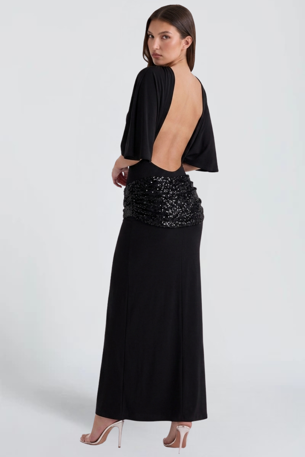 KAYO | ROBE LONGUE CEINTURE SEQUIN